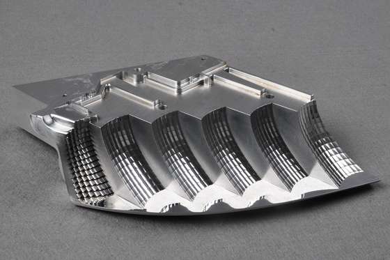 aluminum part with a fine surface